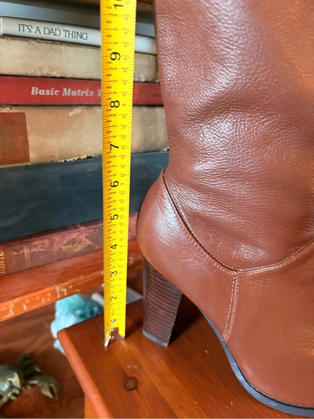 Colin Stuart Tall Brown Leather Over-The-Knee Boots